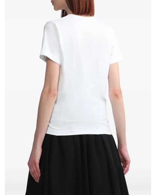 COMME DES GARÇONS PLAY Multicolor Logo-Print Cotton T-Shirt