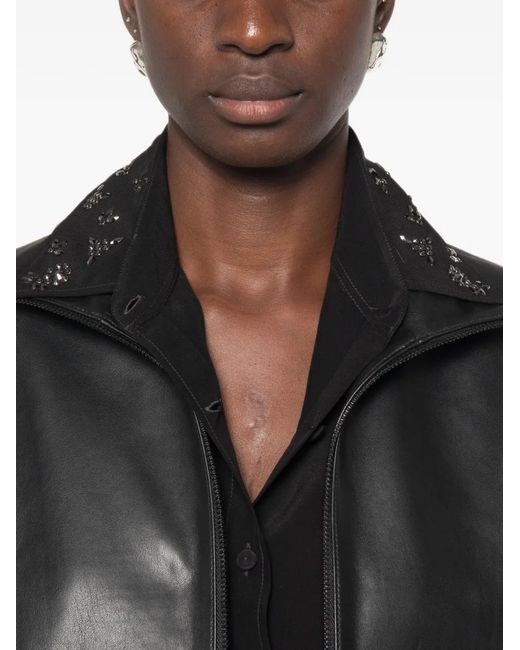 Trame Auree Black Frida Crystal-Embellished Shirt