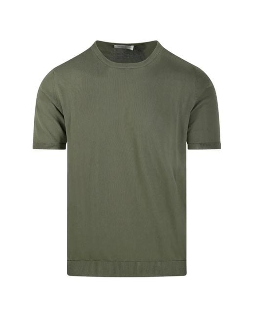 Roberto Collina Green Short-Sleeves T-Shirt for men