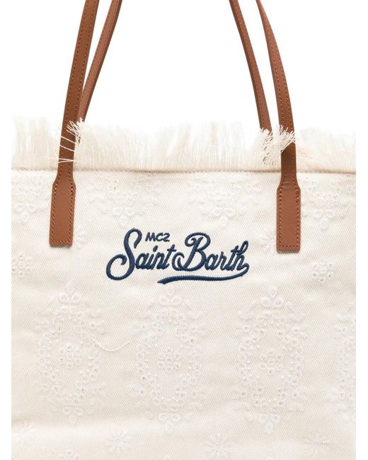 Mc2 Saint Barth Natural Fringed-Edge Shoulder Bag