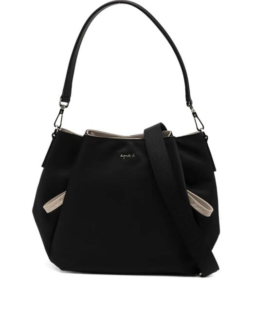 Agnes B. Black 2-Way Tote Bag
