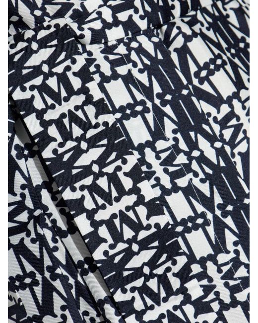 Max Mara Gray Esploso Patterned Dress