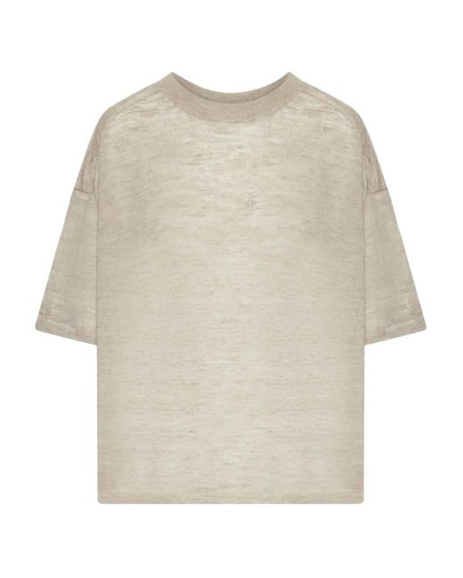 Roberto Collina Natural Crew-Neck T-Shirt
