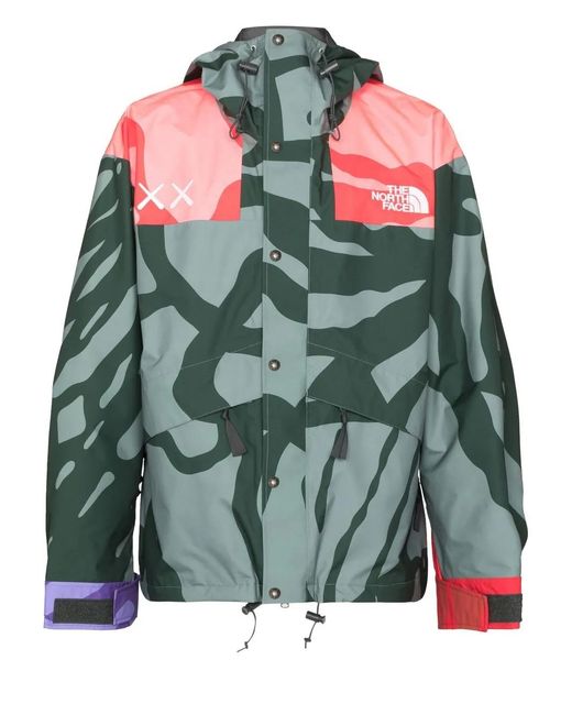 The North Face Green X Kaws Retro 1986 Hooded Jacket for men