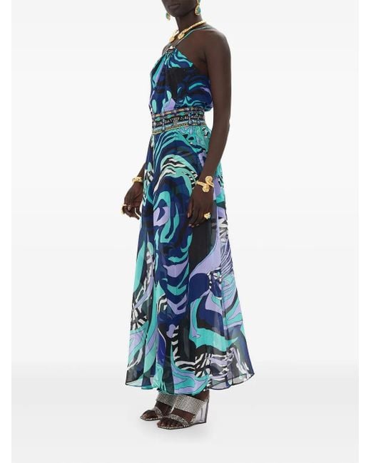 Camilla Blue Vividly Venice Wide-Leg Trousers