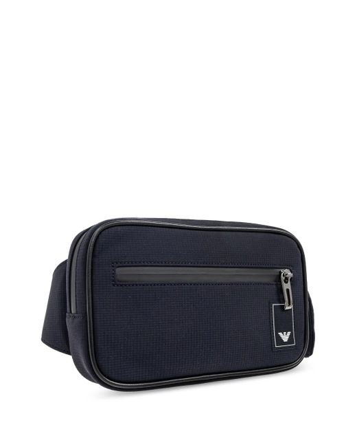 Emporio Armani Kuriertasche mit Logo-Patch in Blue für Herren