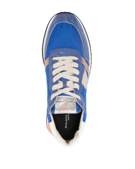 Philippe Model Blue Tropez 2.1 Logo-Patch Sneakers for men