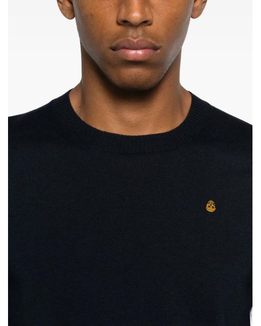 McQueen Blue Crew-Neck Sweater for men
