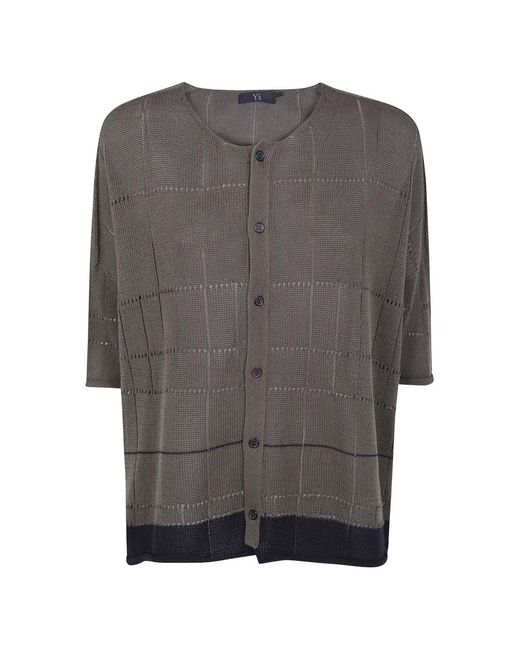 Y's Yohji Yamamoto レディース グレー チェック カーディガンの通販は