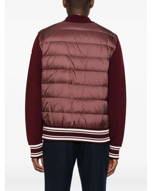 Moncler Purple Zip-Up Bomber Jacket for men