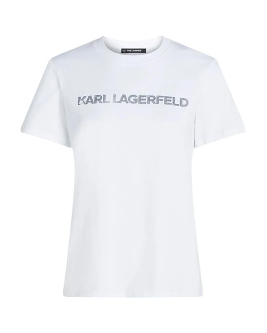 Karl Lagerfeld ロゴ Tシャツ White