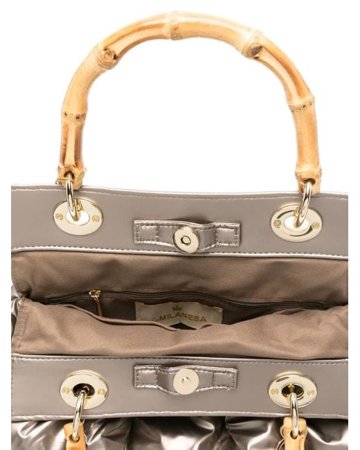 Borsa Tote Con Manico di La Milanesa in White