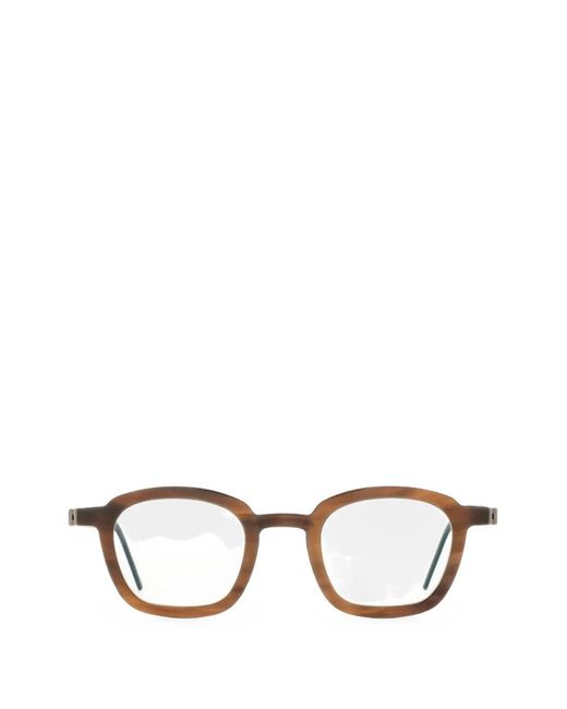 Lindberg Brown Square-Frame Glasses