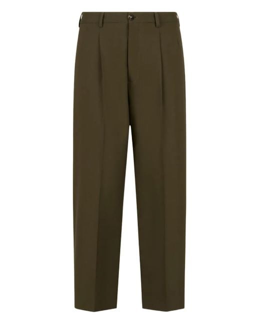 Marni Green Pleated Trousers for men