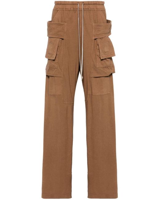 Pantalon en coton biologique à lien de resserrage Rick Owens pour homme en coloris Brown
