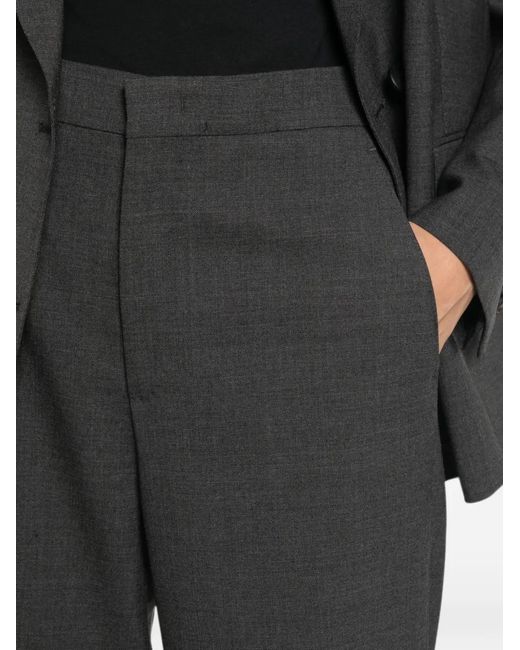 Tagliatore Black Double-Breasted Peak-Lapels Suit