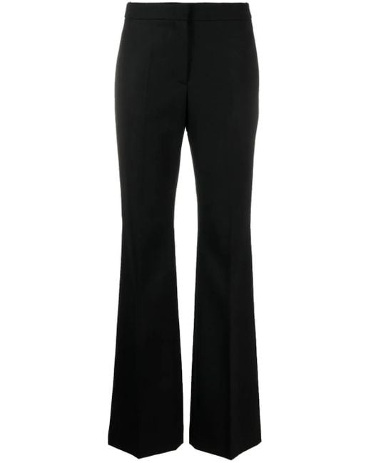 Moschino Black High-Waist-Hose Mit Geradem Bein
