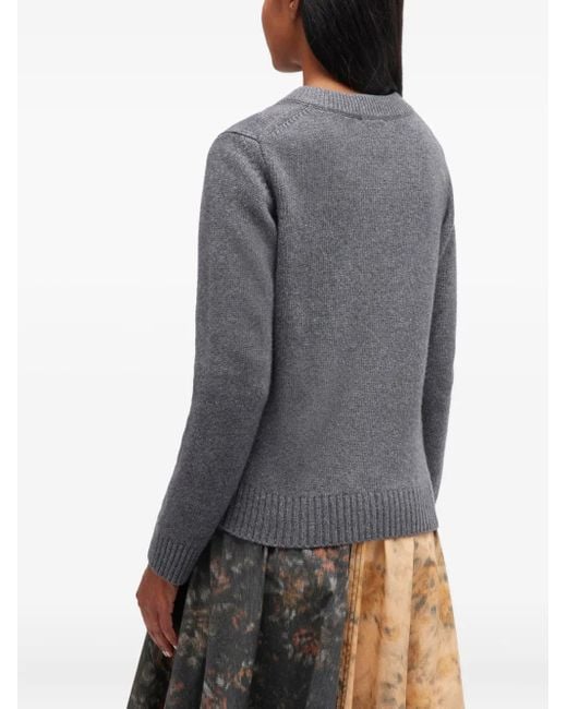 Ganni Gray Core Future Cardigan