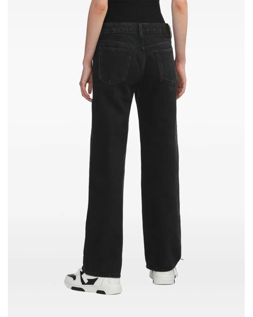 Off-White c/o Virgil Abloh Black Straight-Leg Jeans