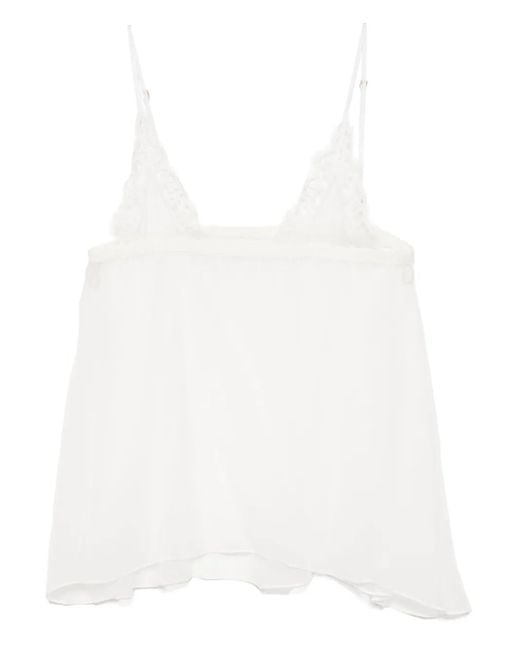 Kiki de Montparnasse Tetine レース キャミソール White