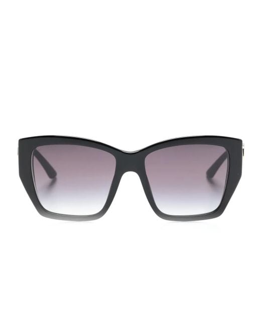 BVLGARI Black Gradient-Effect Square-Frame Sunglasses
