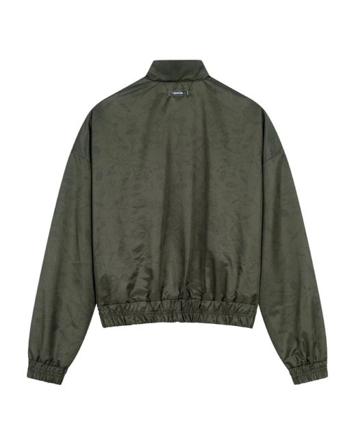 ROUGH Green High-Neck Tracksuit Jacket