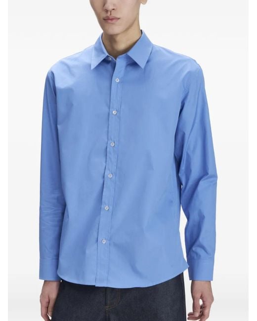 Camicia Button-Down di A.P.C. in Blue da Uomo