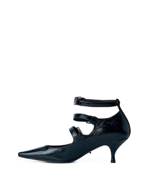 Vivienne Westwood White Napoli Triple Buckle-Fastening Pointed-Toe Pumps