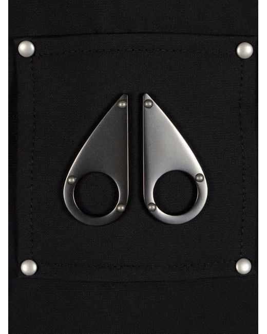 Moose Knuckles Black Cloud Bomber Neoshear Jacket for men