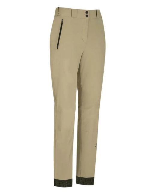 Lamunt Natural Logo-Print Trousers