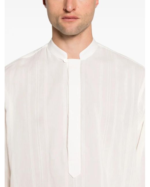 メンズ Lardini ストライプ シャツ White