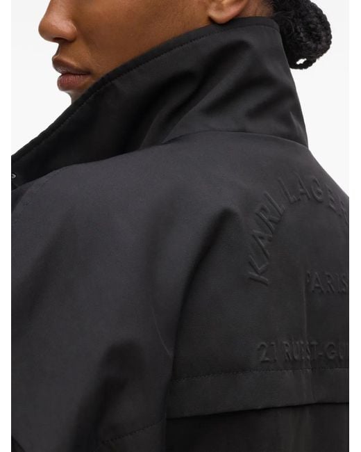 Karl Lagerfeld Black Veste À Imprimé Rue St Guillaume