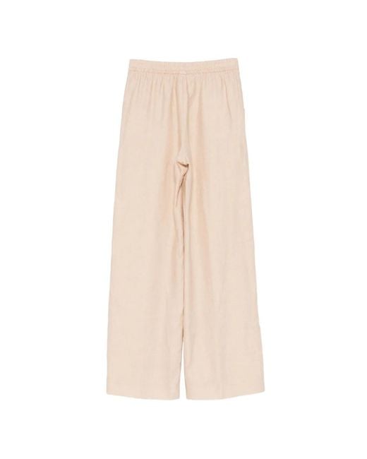 Eleventy White Elasticated Trousers
