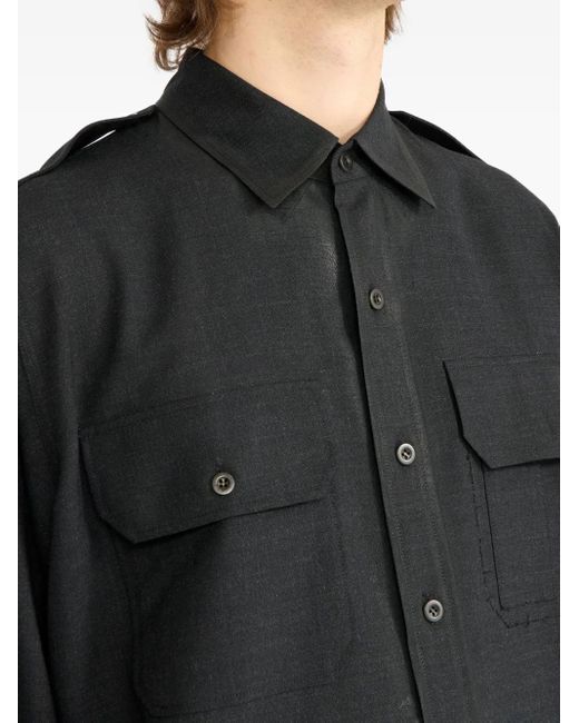 メンズ Maison Margiela ロングスリーブ シャツ Green