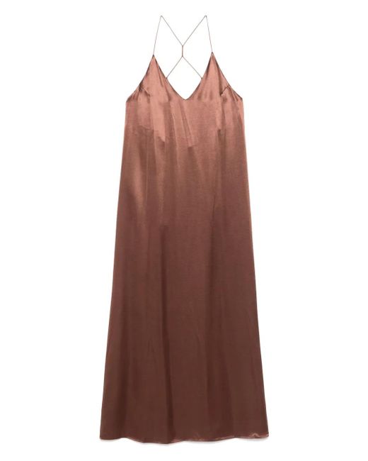 THE NINA STUDIO Brown Athena Maxikleid
