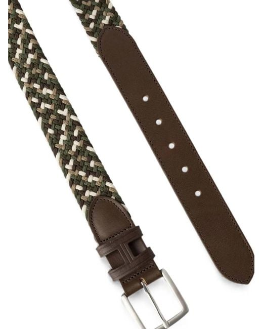 Hackett Brown Parachute Braided Belt for men
