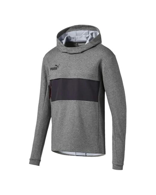 PUMA Gray Ftblnxt Casuals Hoodie for men
