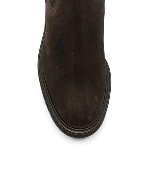 Henderson Black Ella Suede Panelled Boots