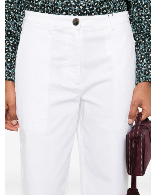 Marc O' Polo White Pocket Trousers