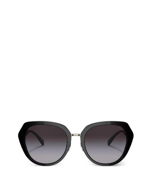 COACH Black Geometric-Frame Sunglasses