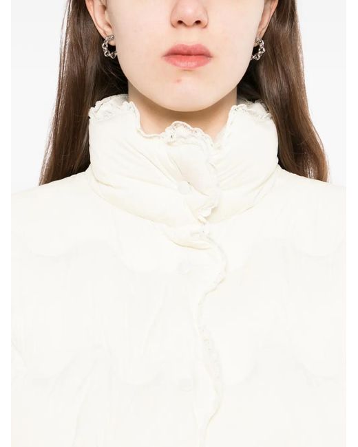 JNBY White Wave-Quilted Jacket