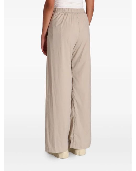 Herno Natural Drawstring Straight-Leg Trousers