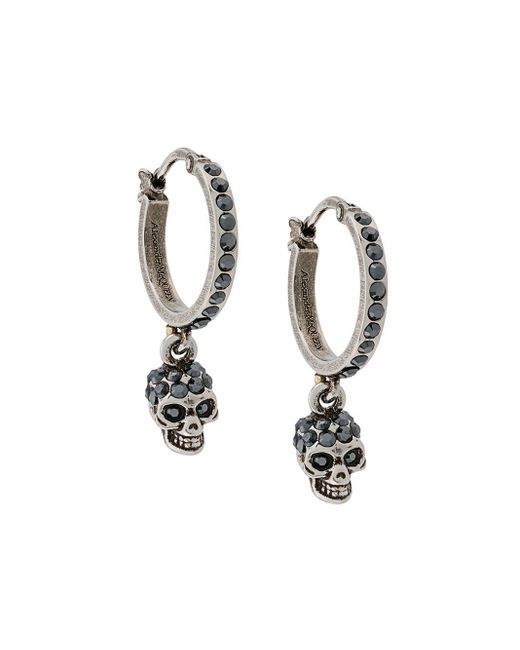 Alexander McQueen Metallic Skull Earrings