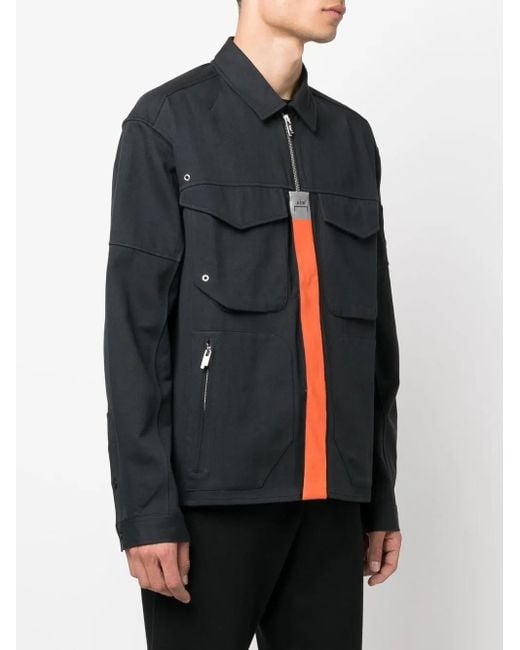 A_COLD_WALL* Black Stria Shirt Jacket for men