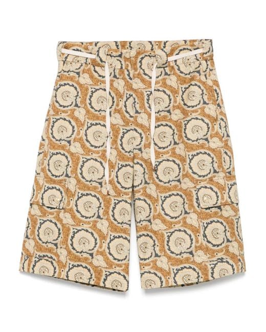 Drole de Monsieur Natural Le Short Workwear Paisley Shorts for men