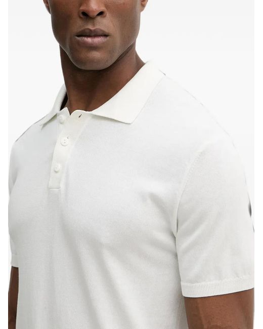 Blauer White Custer Short-Sleeve Polo Shirt for men