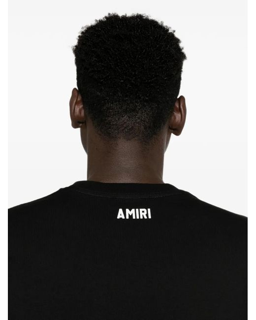 Amiri Black Logo-Print T-Shirt for men