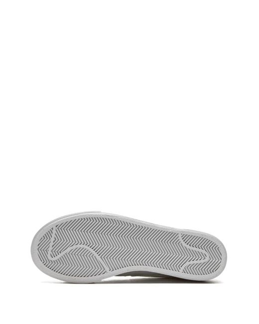 Nike Gray Blazer Low Platform "Lemon Twist" Sneakers