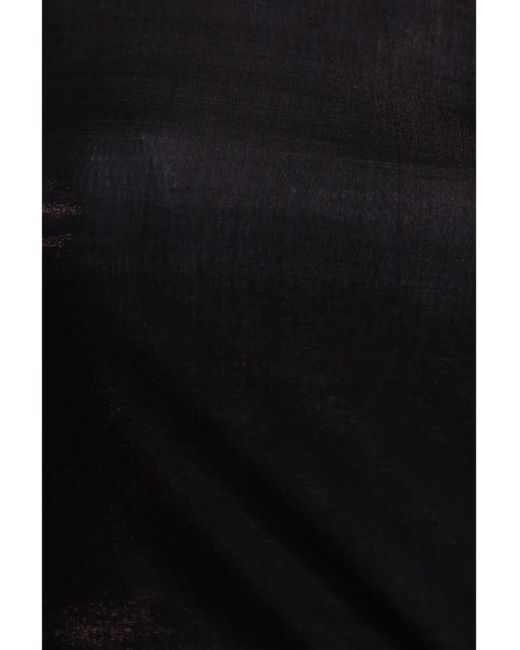 Helmut Lang Black Double-Layer Maxi Dress