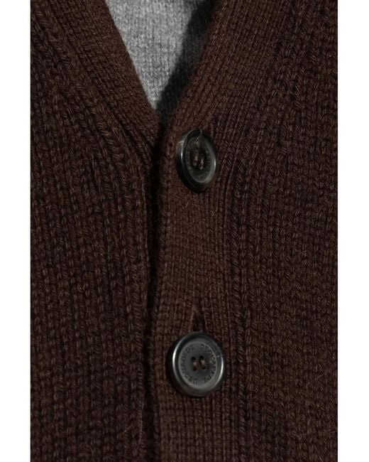 DSquared² Black Wool Cardigan